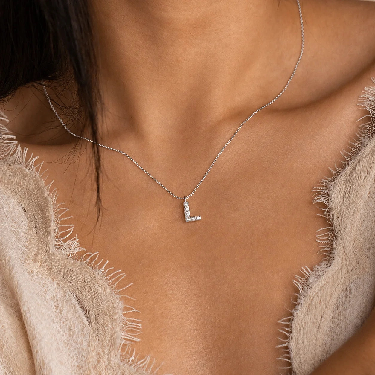 Pearl Letter Necklace
