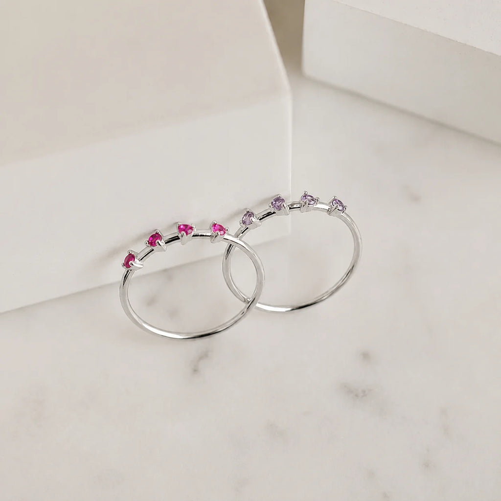 Dainty Multi-Stone Birthstone Ring