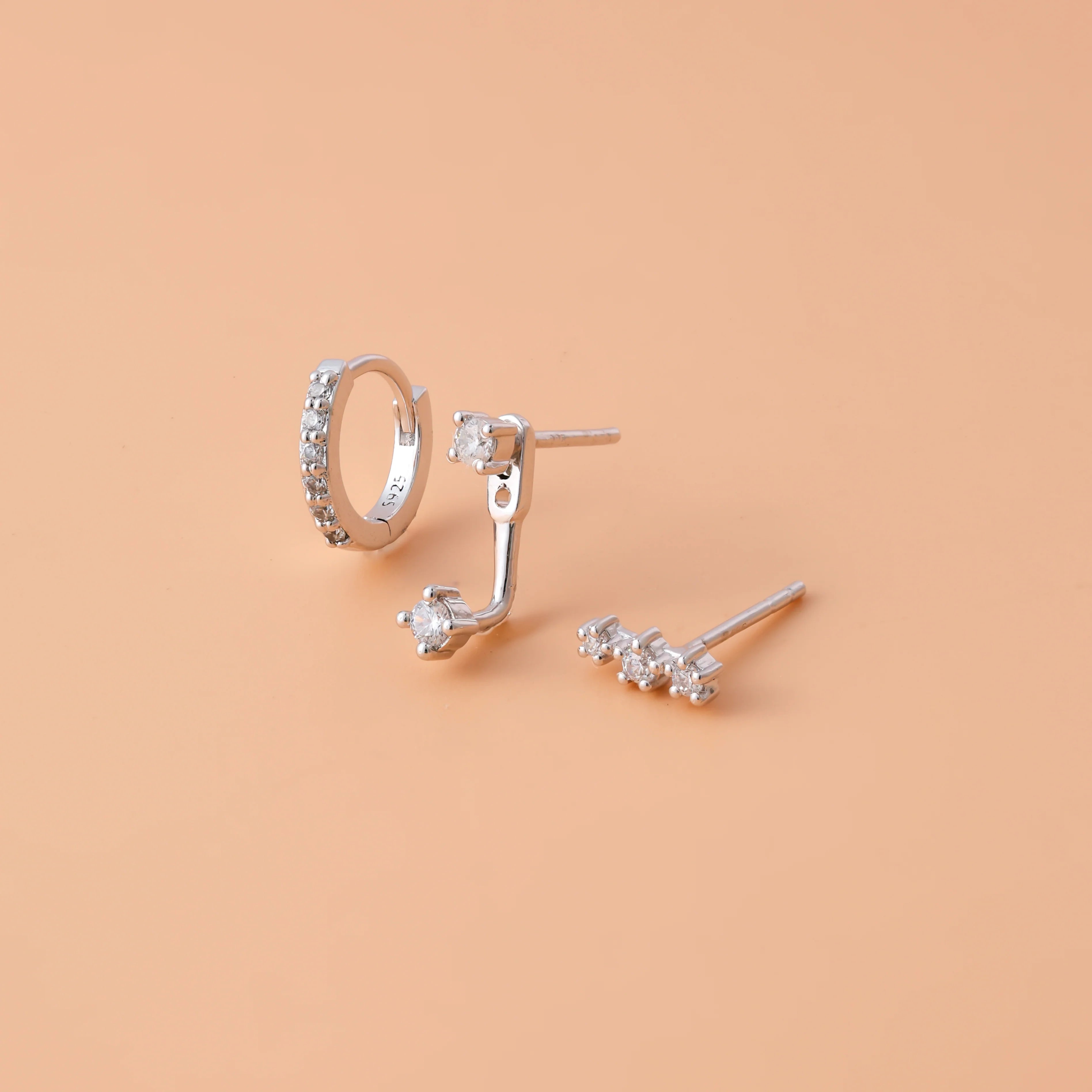 Diamond Earrings Set