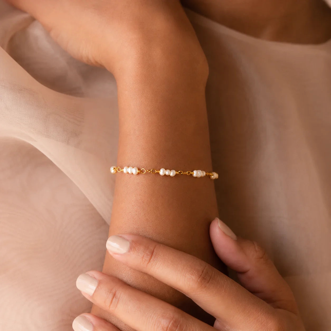 Hali Pearl Station Bracelet