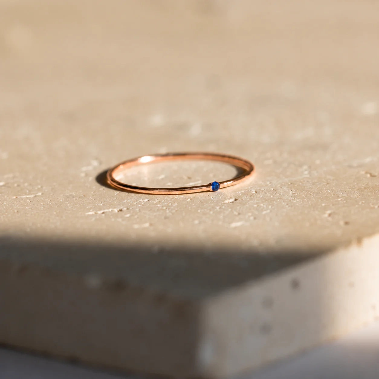 The Thin Mini Birthstone Ring