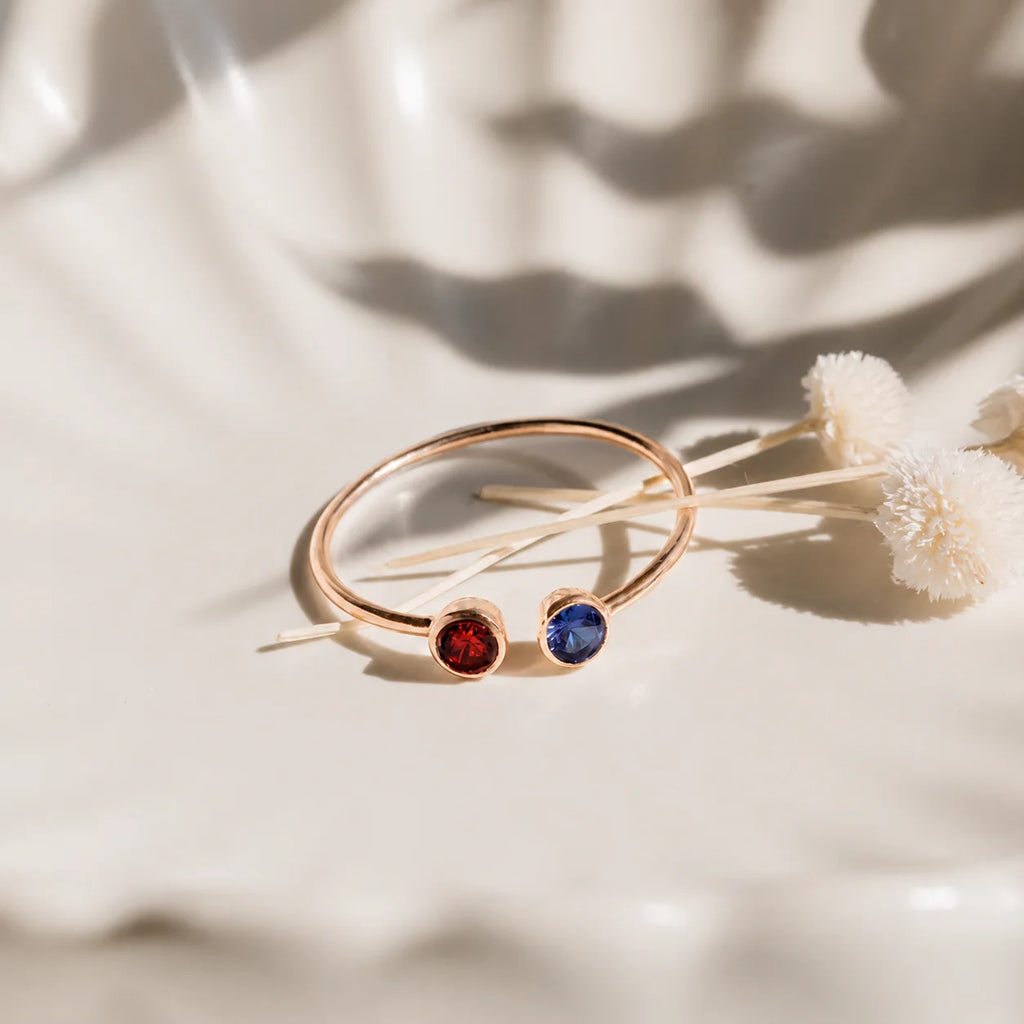 Dual Birthstone Ring