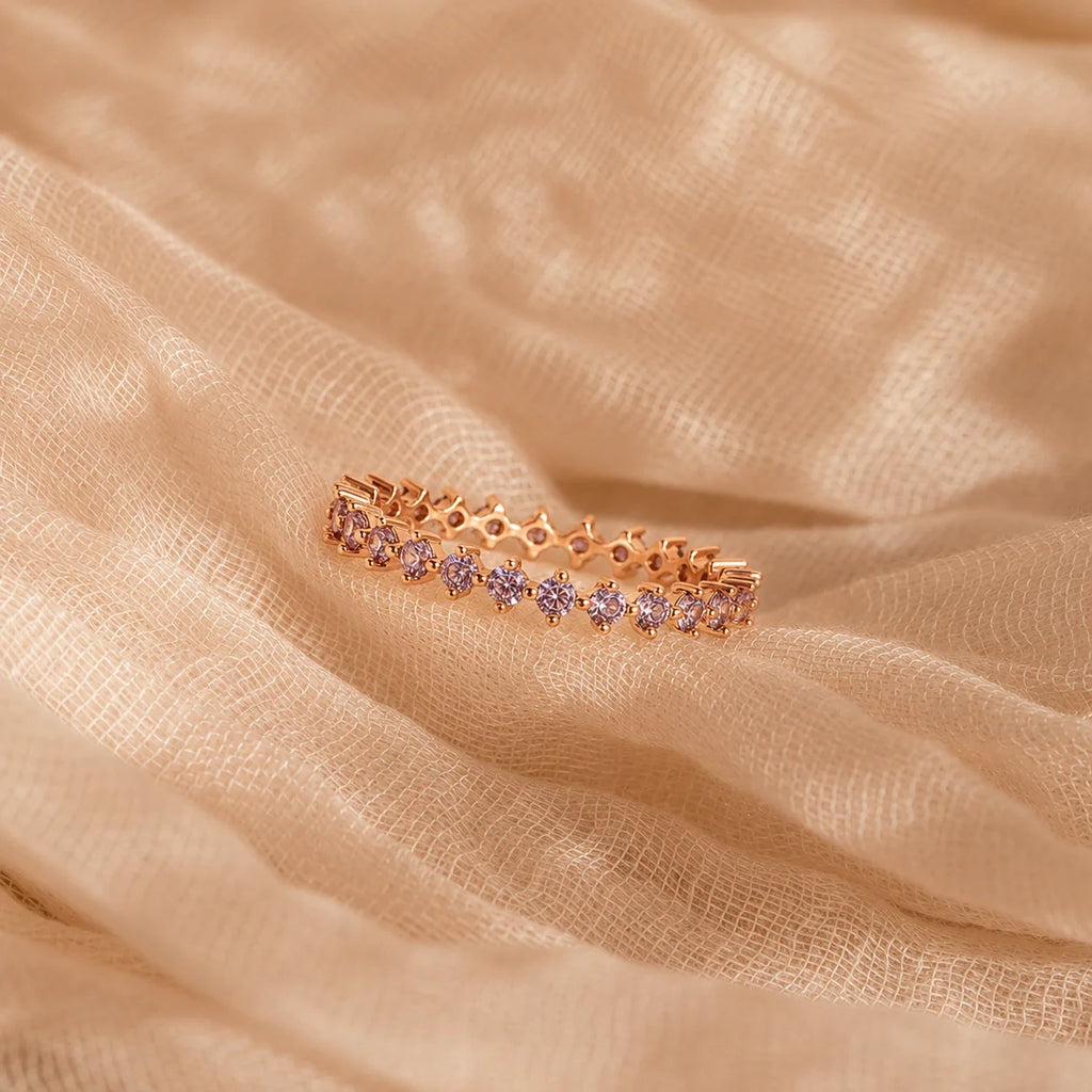 Enchanting Elegance: Amethyst Eternity Ring