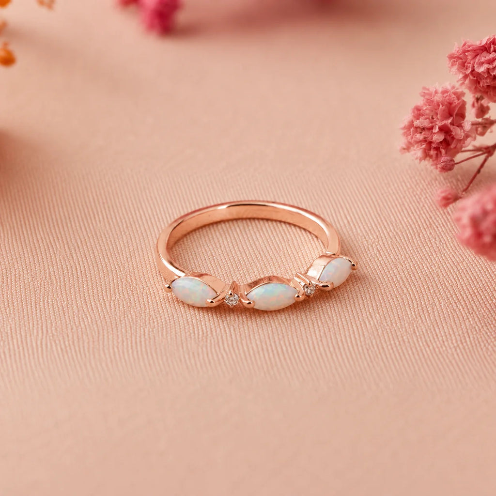 Alessia Trio Opal Ring