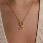 Zodiac Charm Silver 18K Gold Plated
