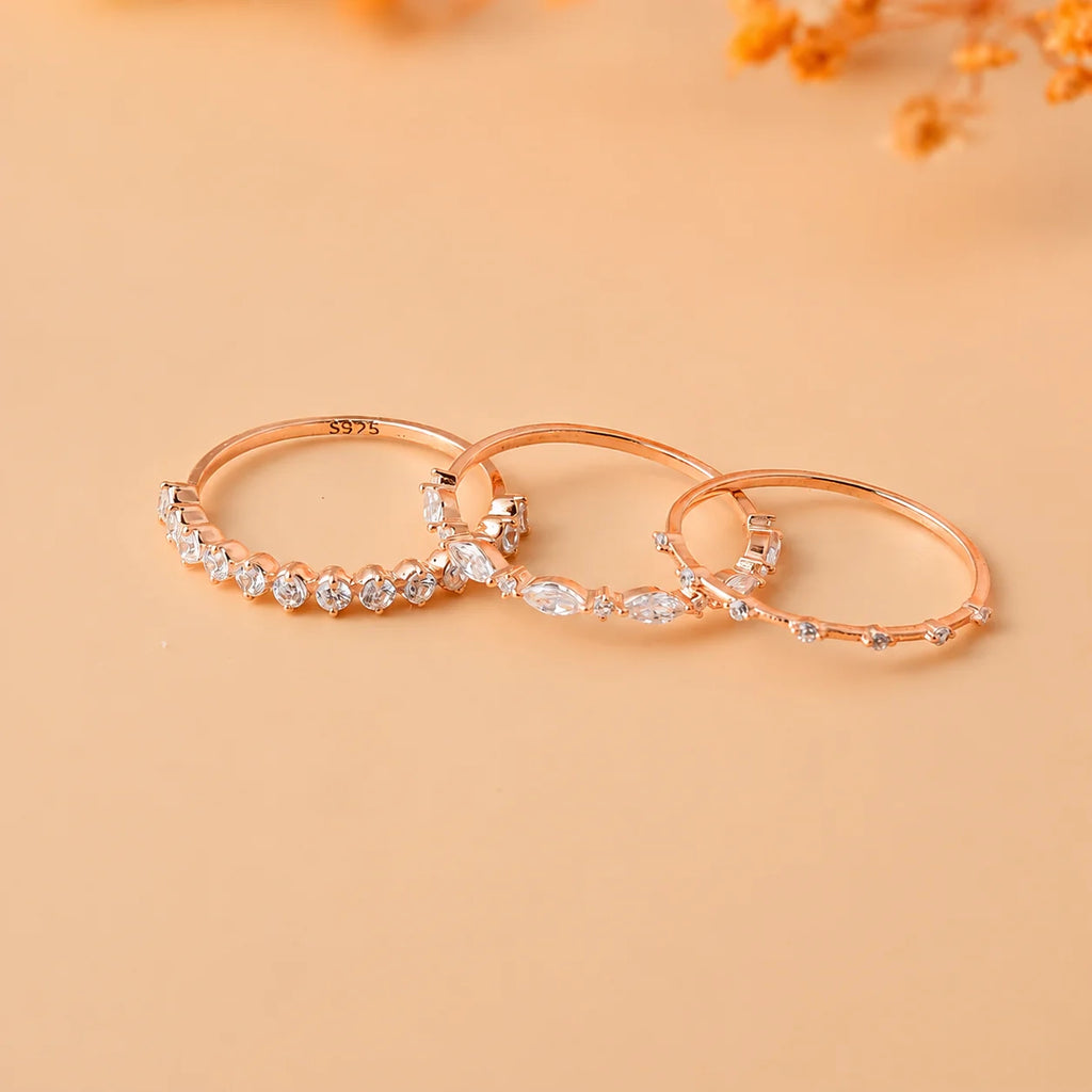 Diamond Stacking Ring Set