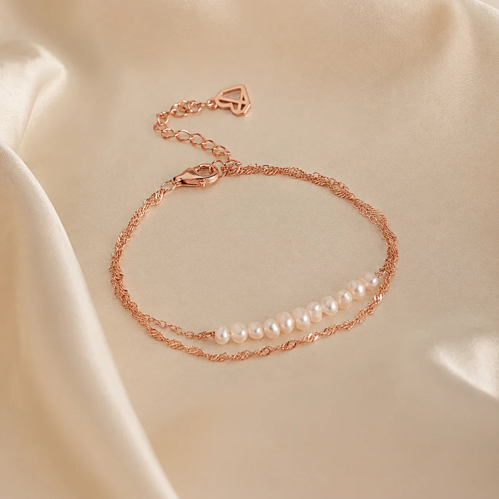 Duo Pearl Twist Bracelet