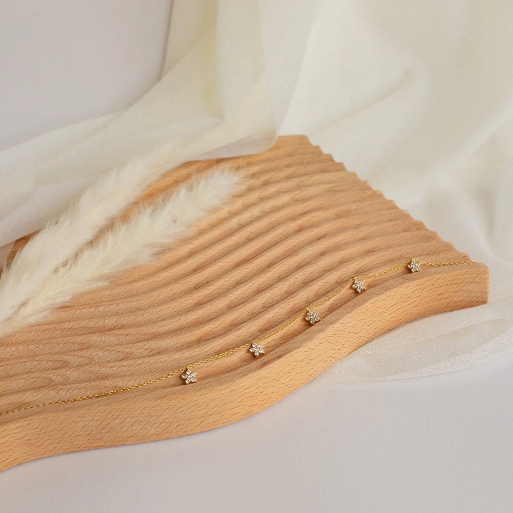 Nanala Diamond Flower Necklace