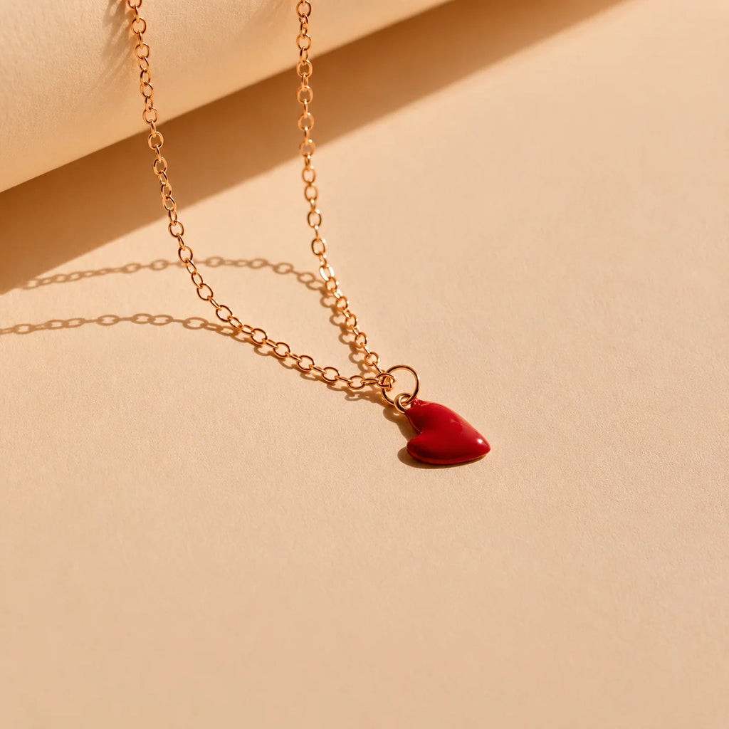 Little Red Heart Necklace