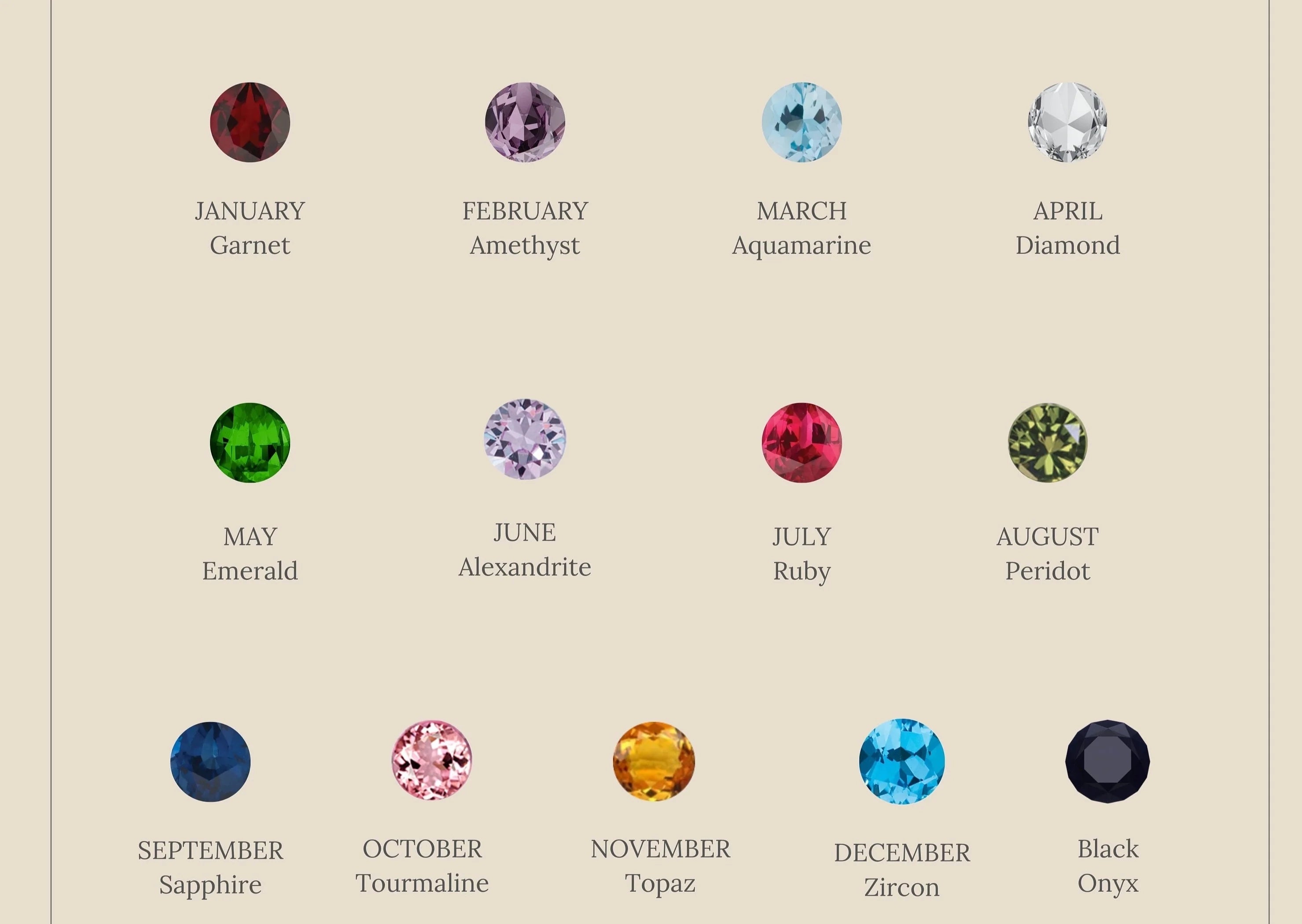 Eternity Tennis Birthstone Ring