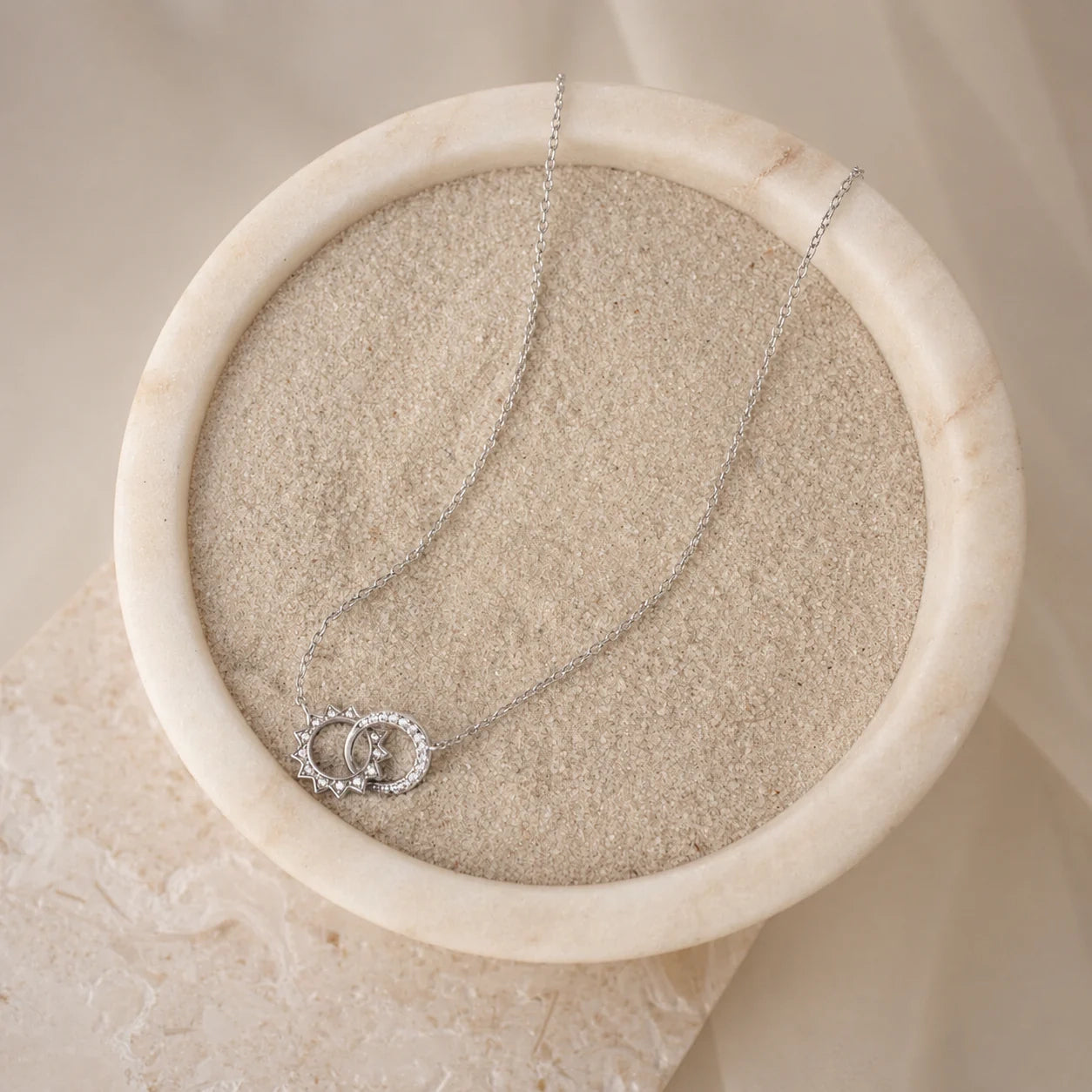 Sun & Moon Eternity Necklace