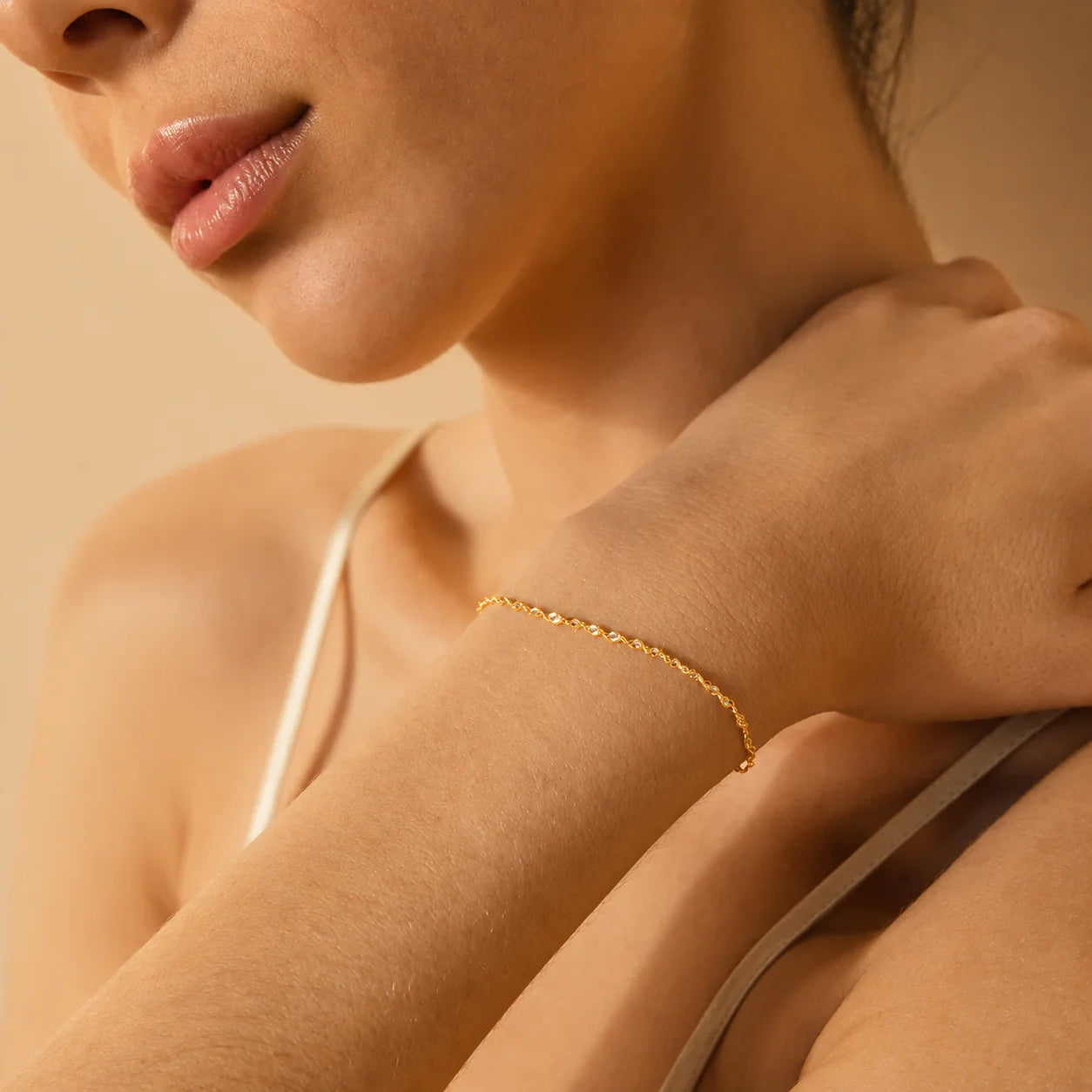 Delicate Singapore Twist Chain Bracelet