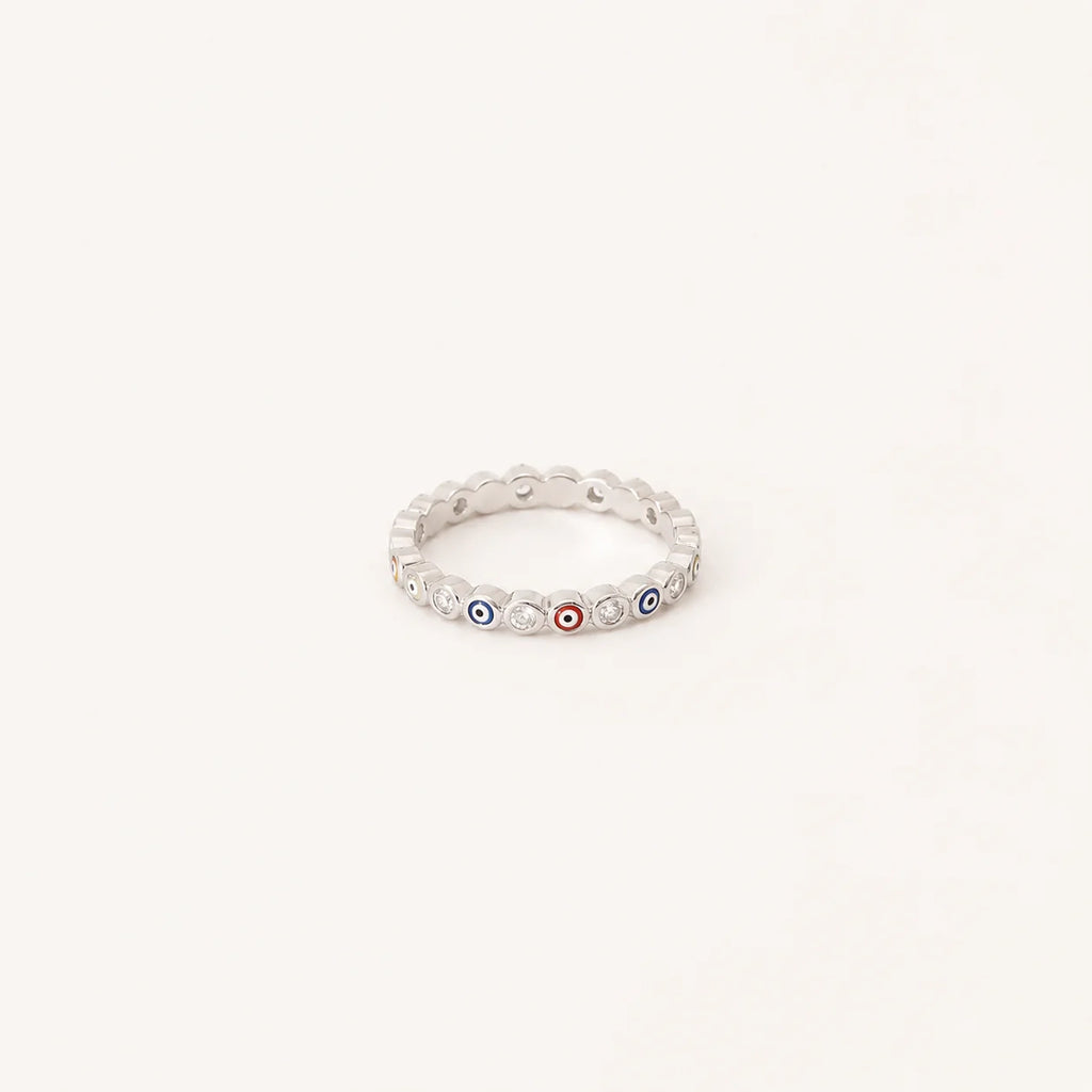 Guardian of Omens: The Rainbow Evil Eye Ring