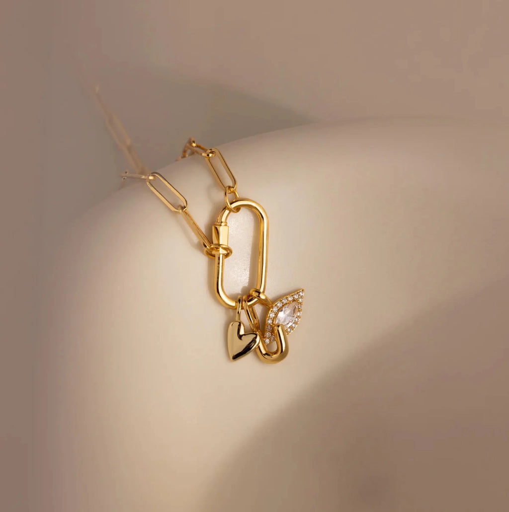 Luxe Puff Heart Charm