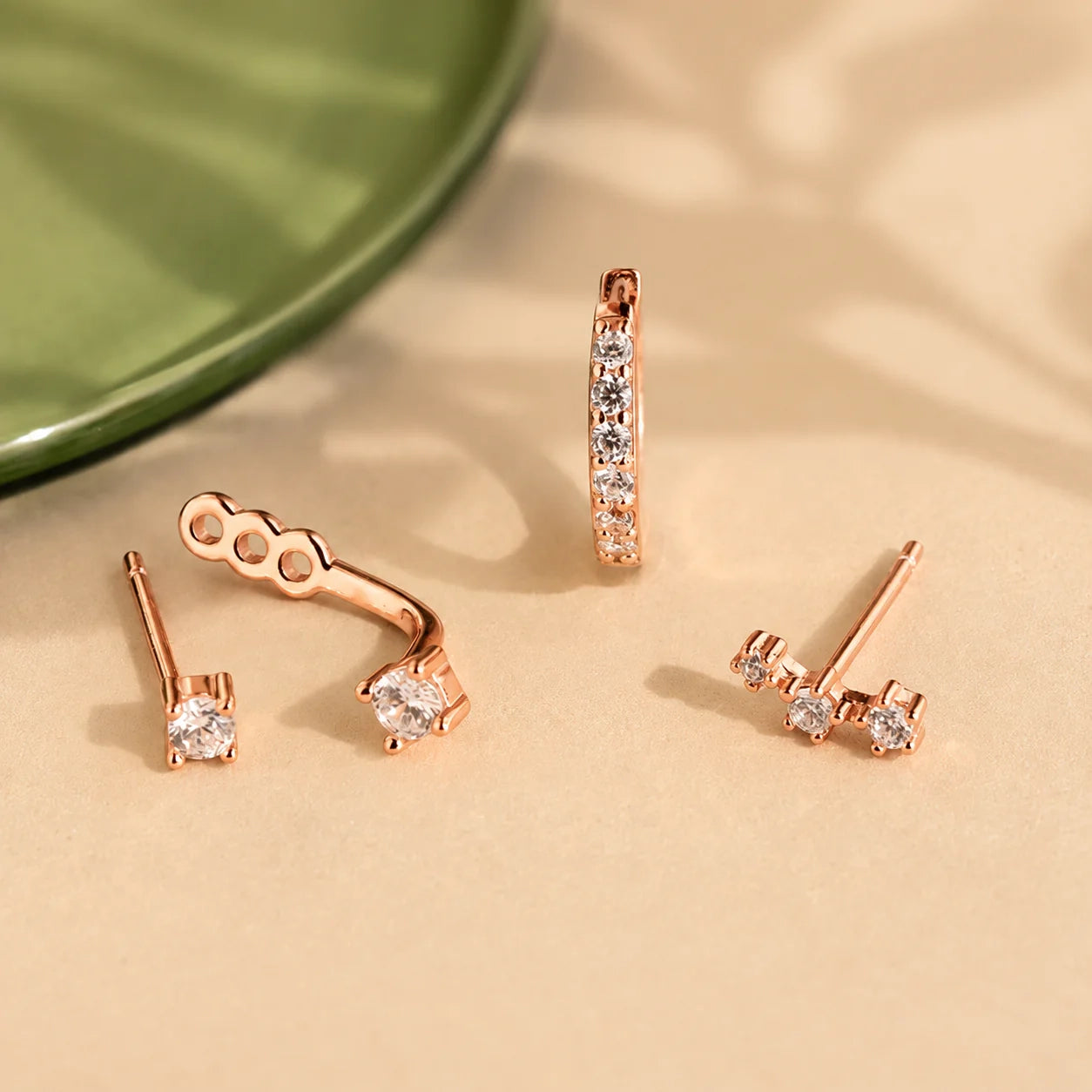 Diamond Earrings Set