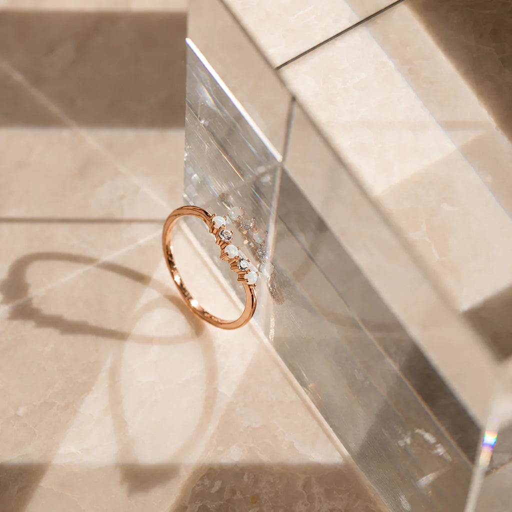 Layla Opal and Diamond Ring