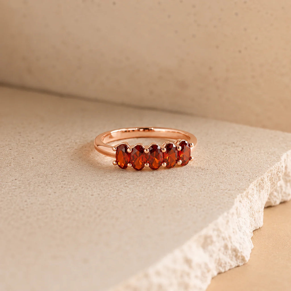 The Oval Birthstone Ring