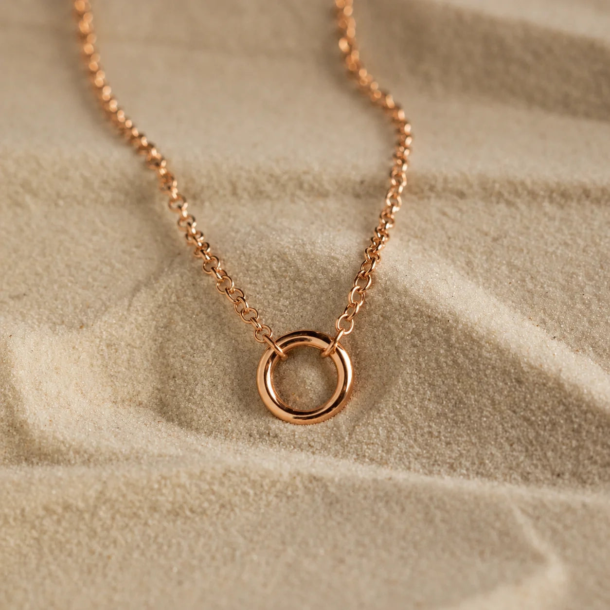 Versatile Minimalist Circle Necklace