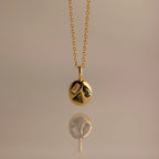 Mixed Birthstone Capsule Necklace Silver 18K Gold Plated