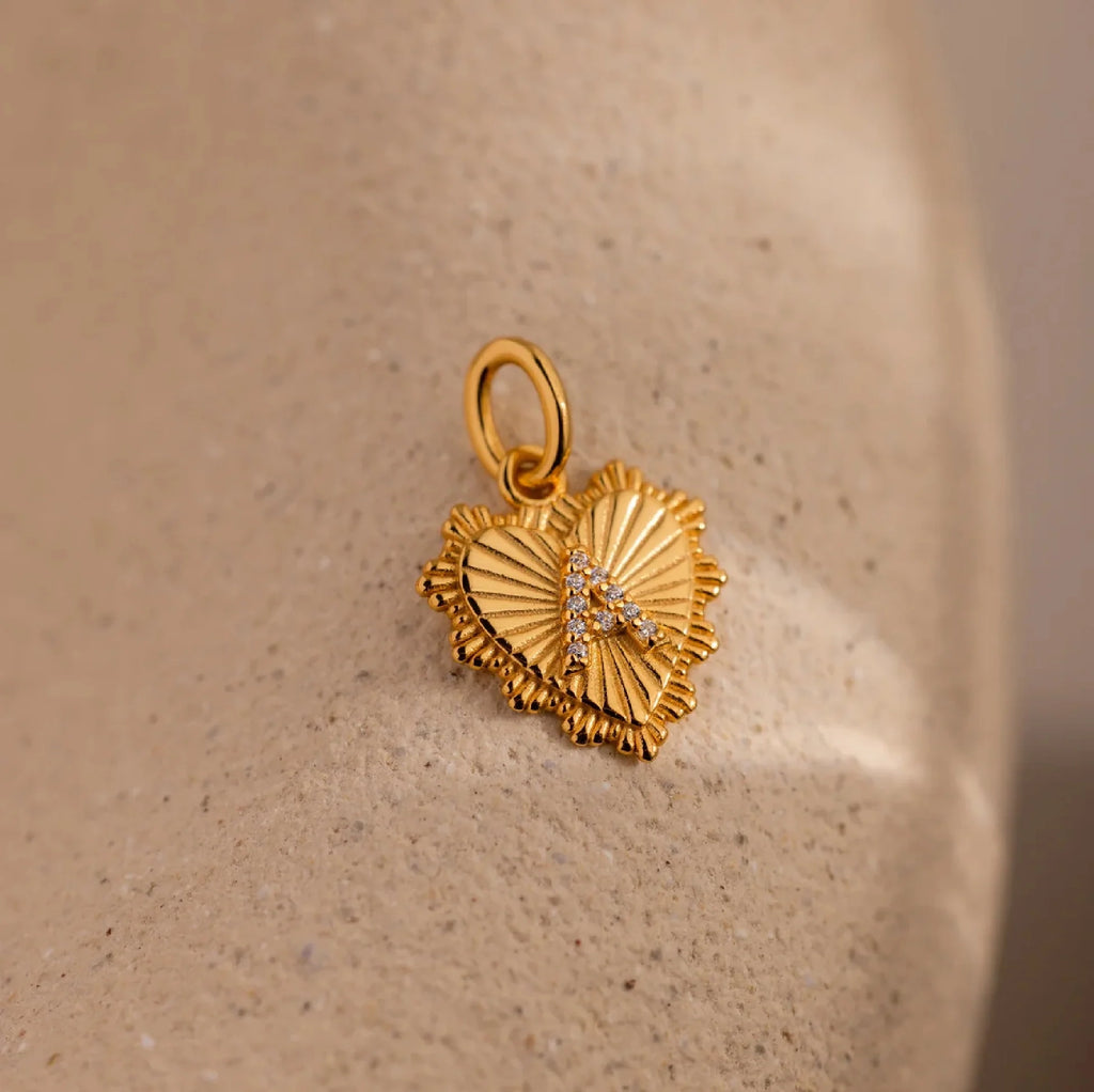 Heartline Initial Charm