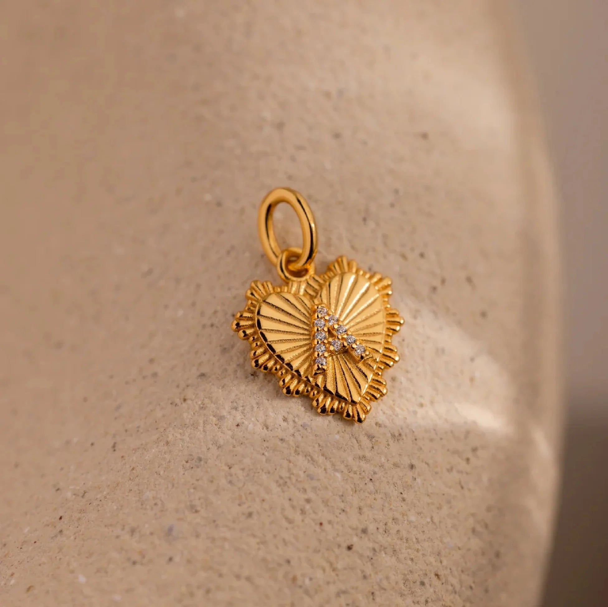 Heartline Initial Charm