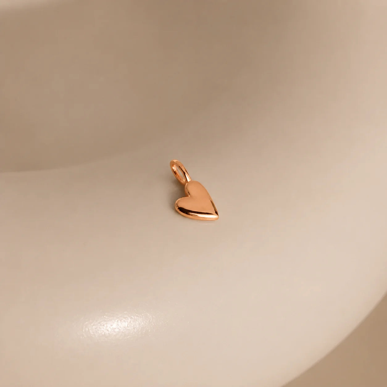 Luxe Puff Heart Charm