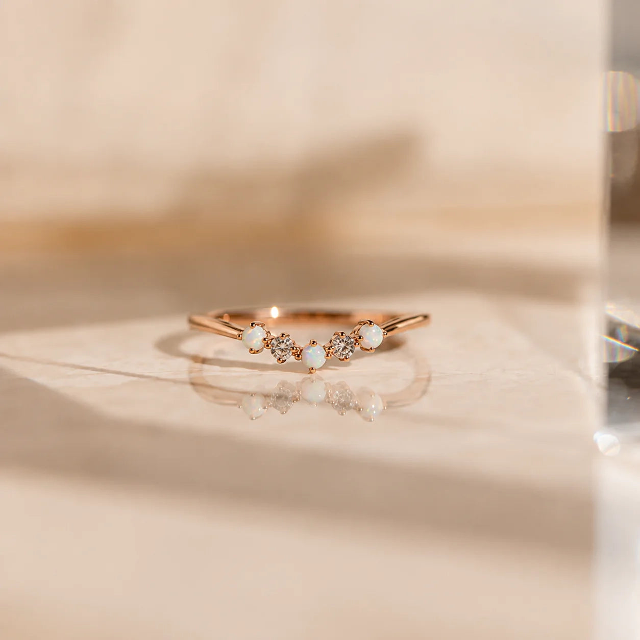 Layla Opal and Diamond Ring