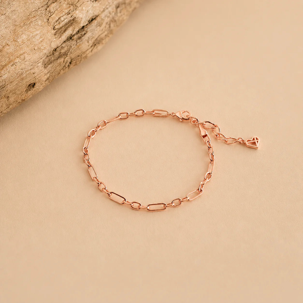 Roxy Paperclip Chain Bracelet