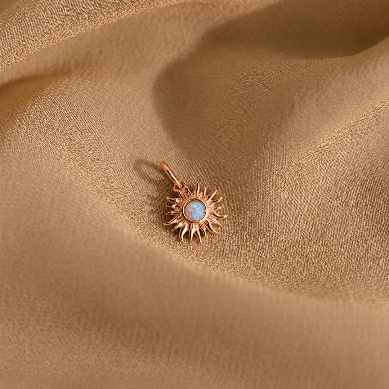 Celestial Opal Sun Charm