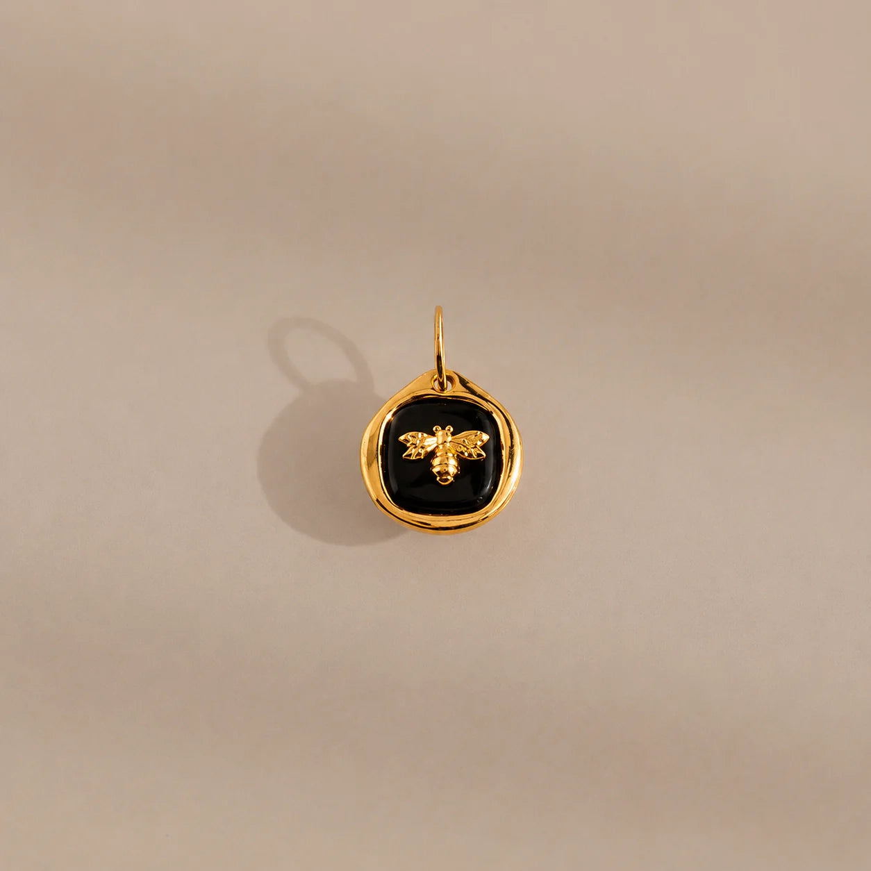 Honeybee Onyx Charm