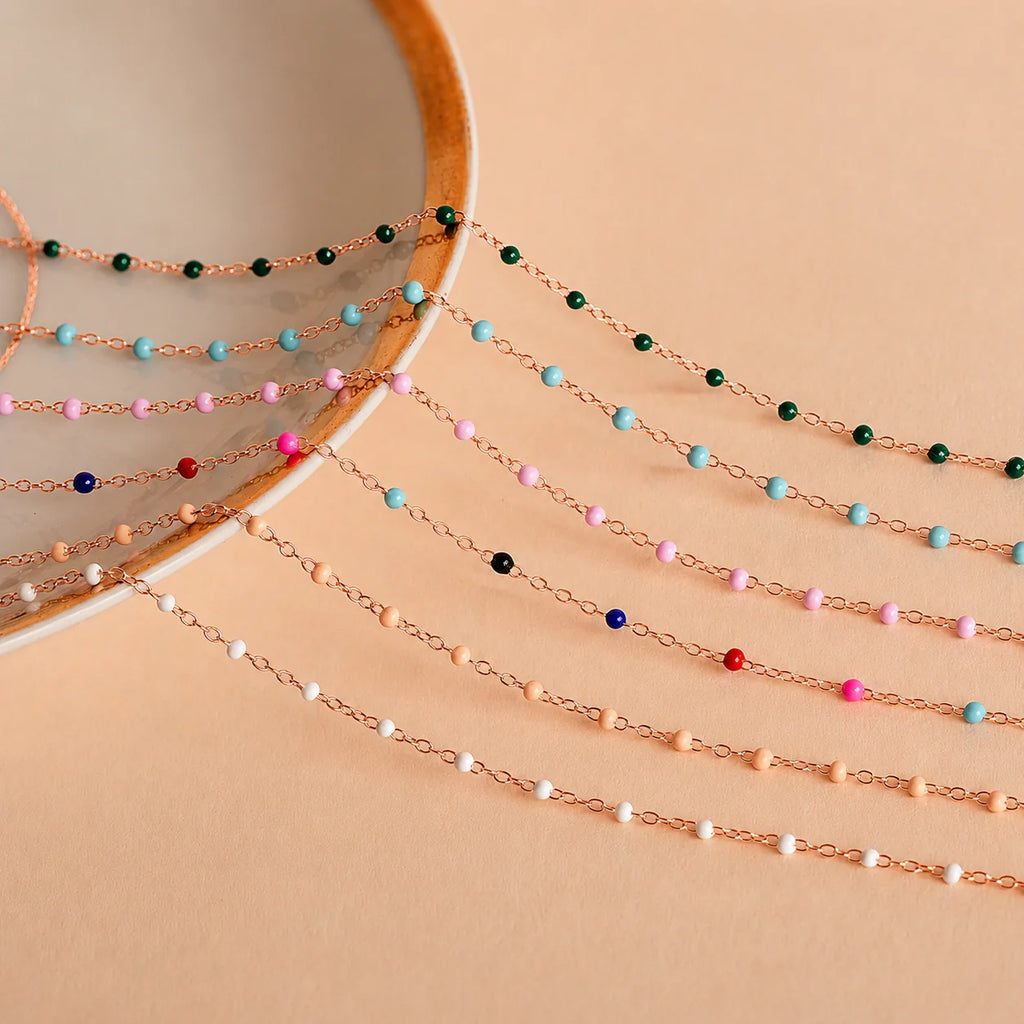 Peach Station Necklace