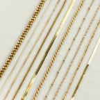 Essential Necklace Chains Silver 18K Gold Plated