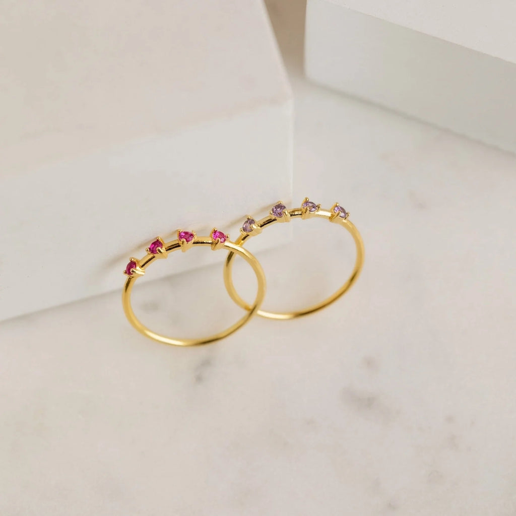 Dainty Multi-Stone Birthstone Ring