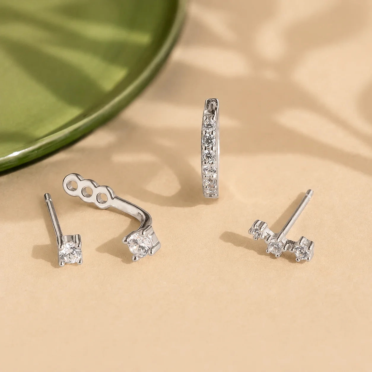 Diamond Earrings Set