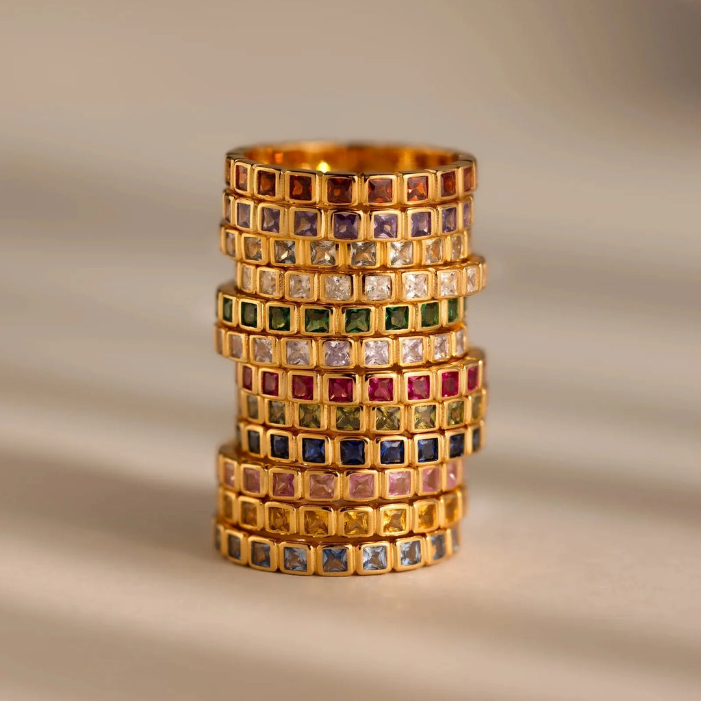 Alexandrite Infinity Bezel Ring
