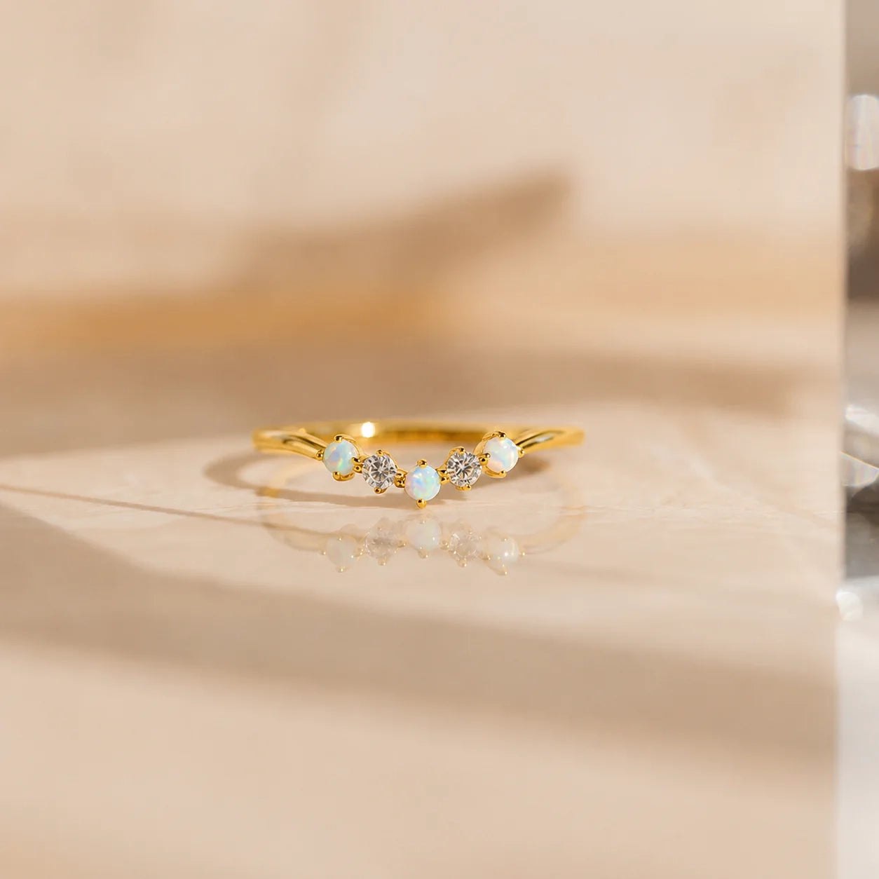Layla Opal and Diamond Ring
