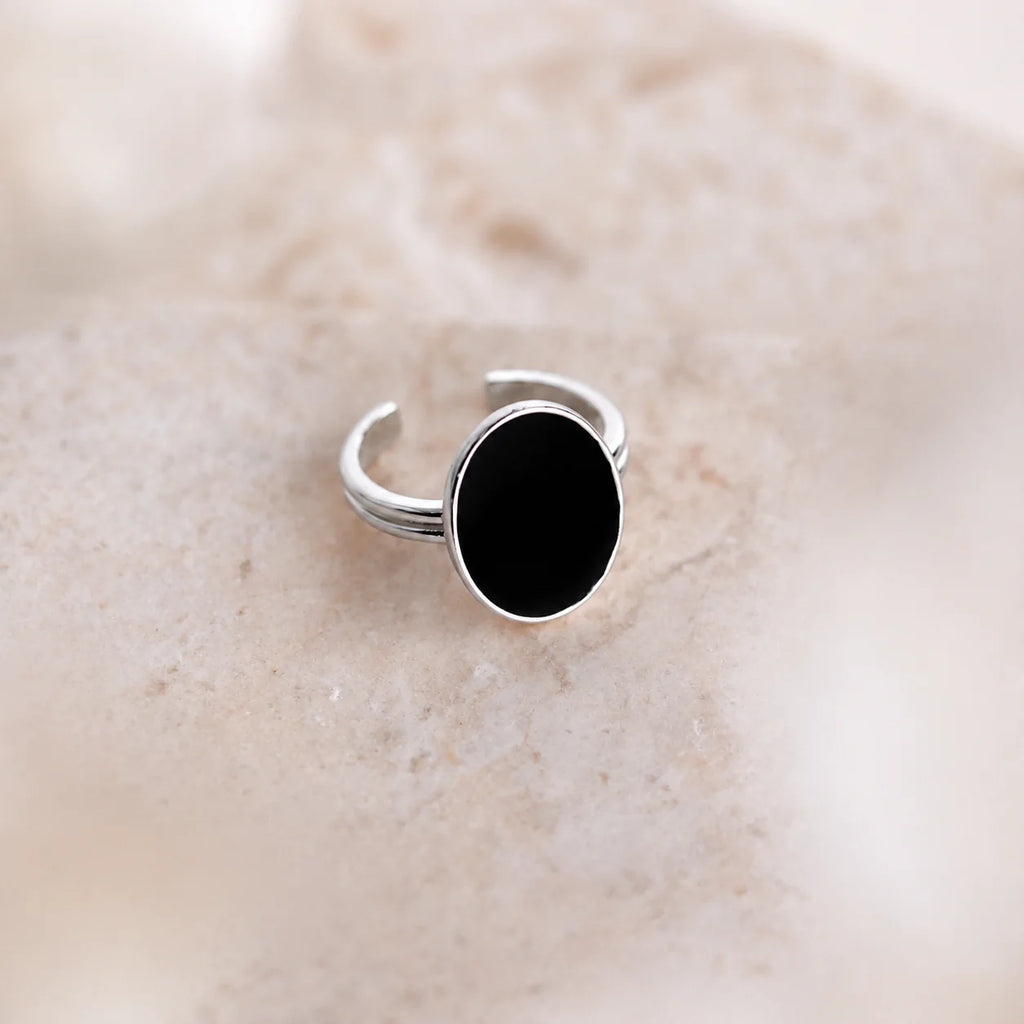 Black Onyx Signet Ring