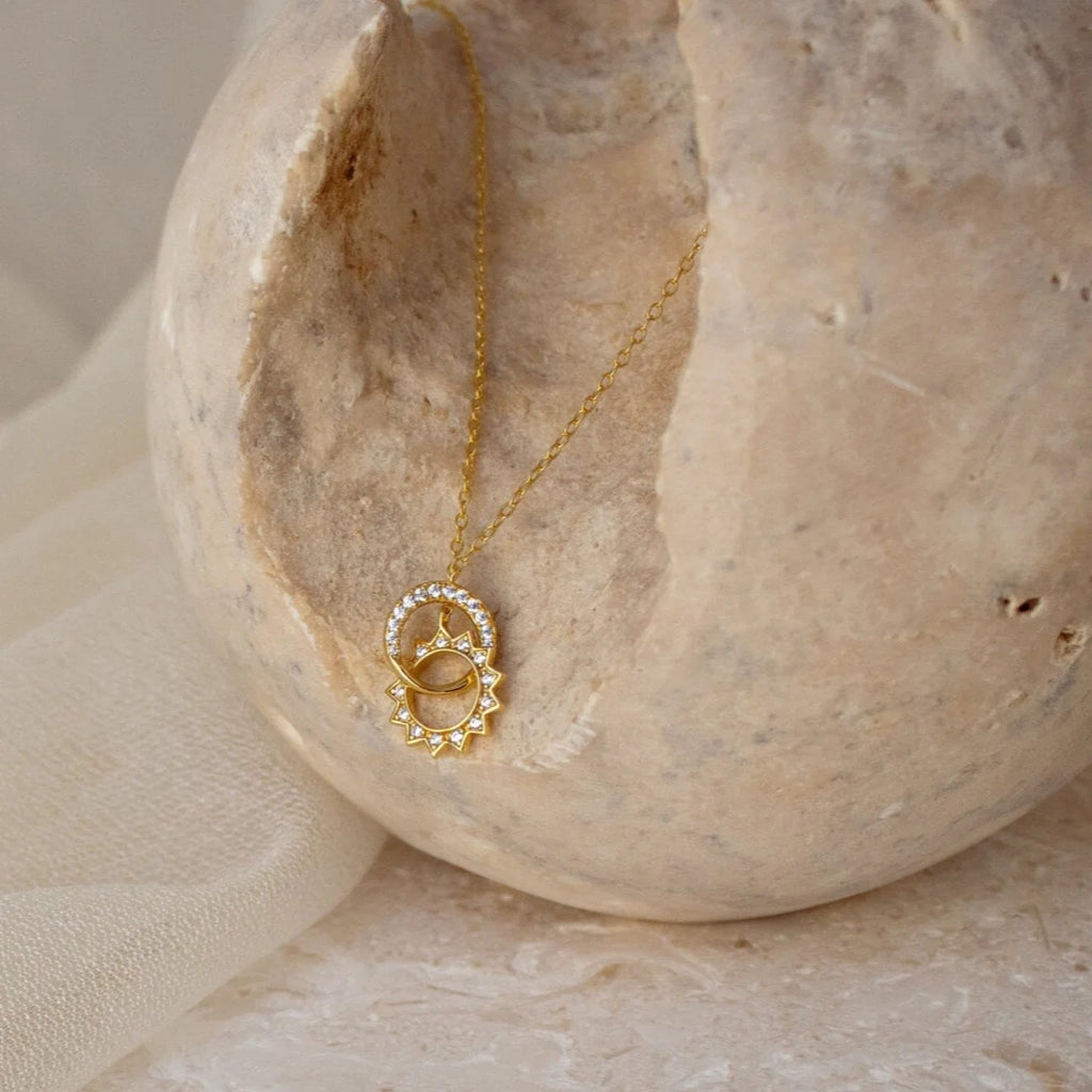 Sun & Moon Eternity Necklace