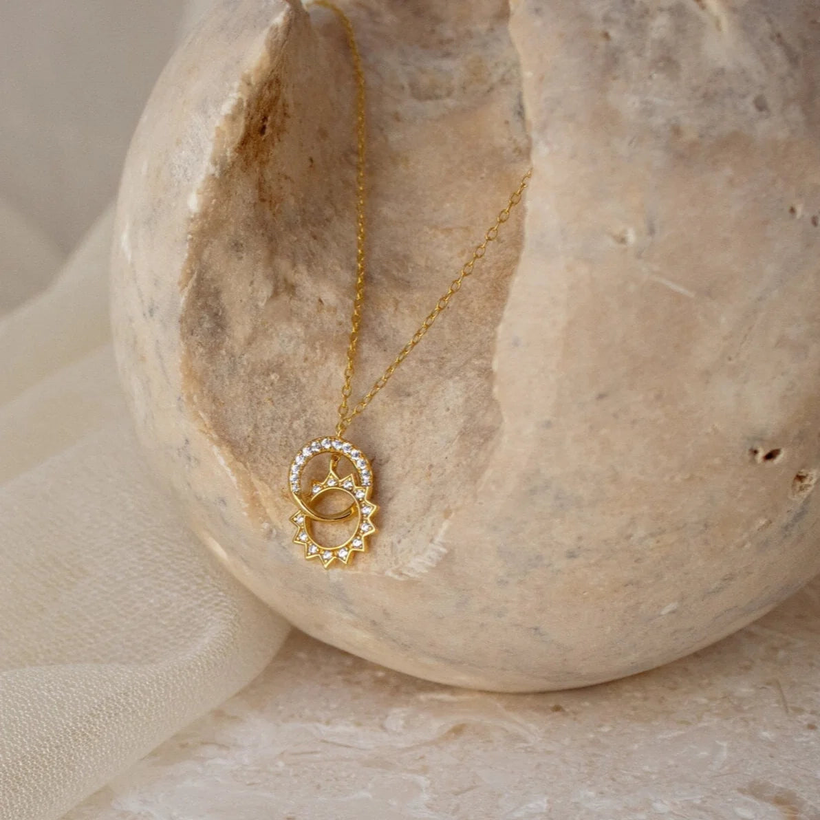 Sun & Moon Eternity Necklace