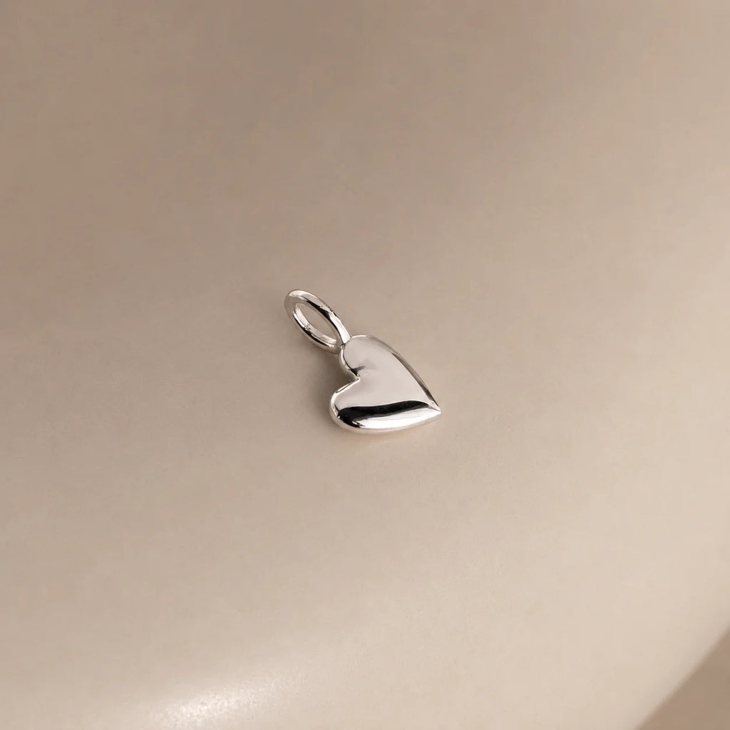 Luxe Puff Heart Charm