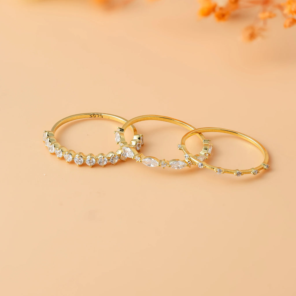 Diamond Stacking Ring Set