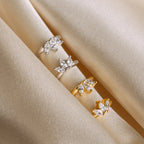 Giana Marquise Huggies Silver 18K Gold Plated
