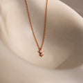 Tiny Pearl Diamond Necklace