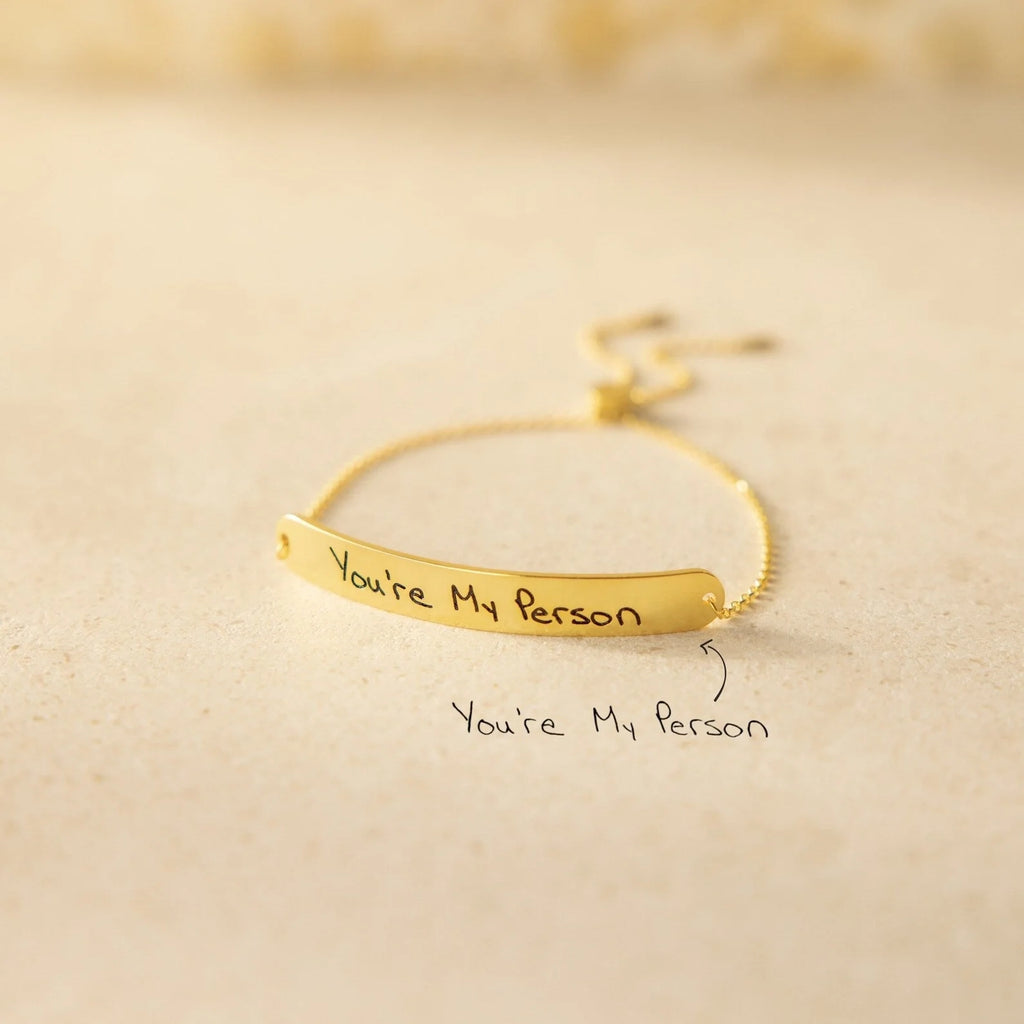 Slider Handwriting Bracelet