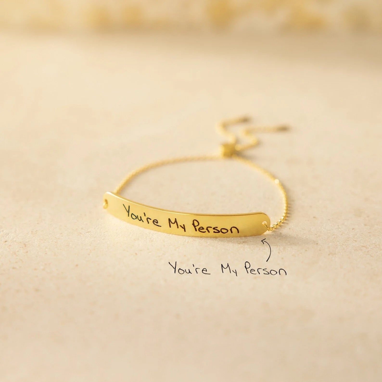 Slider Handwriting Bracelet