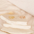 Hallie Duo Initial Ring Silver 18K Gold Plated