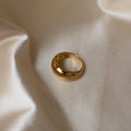 Bold Dome Ring Silver 18K Gold Plated