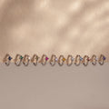 Athena Ruby Huggies Silver 18K Gold Plated