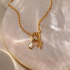 Opal Sea Turtle Charm Silver 18K Gold Plated