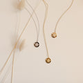 Bee Coin Necklace Silver 18K Gold Plated